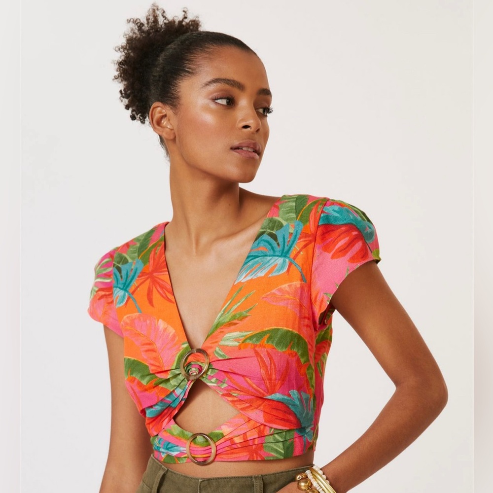 Farm Rio x Anthropologie Cut Out Top